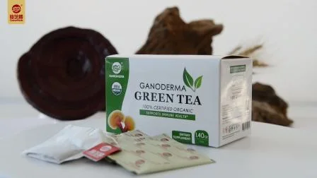 Бесплатный образец Премиум Высокое качество Оптовая продажа 100% органический гриб рейши экстракт линчжи зеленый чайный пакетик чай Ganoderma